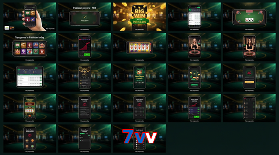 Main screen of 7Vv bet page for PK players